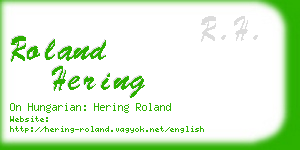 roland hering business card
